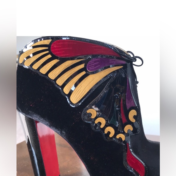 Mariposa 120 Velvet Christian Louboutin bootie, size 39 - Picture 6 of 7
